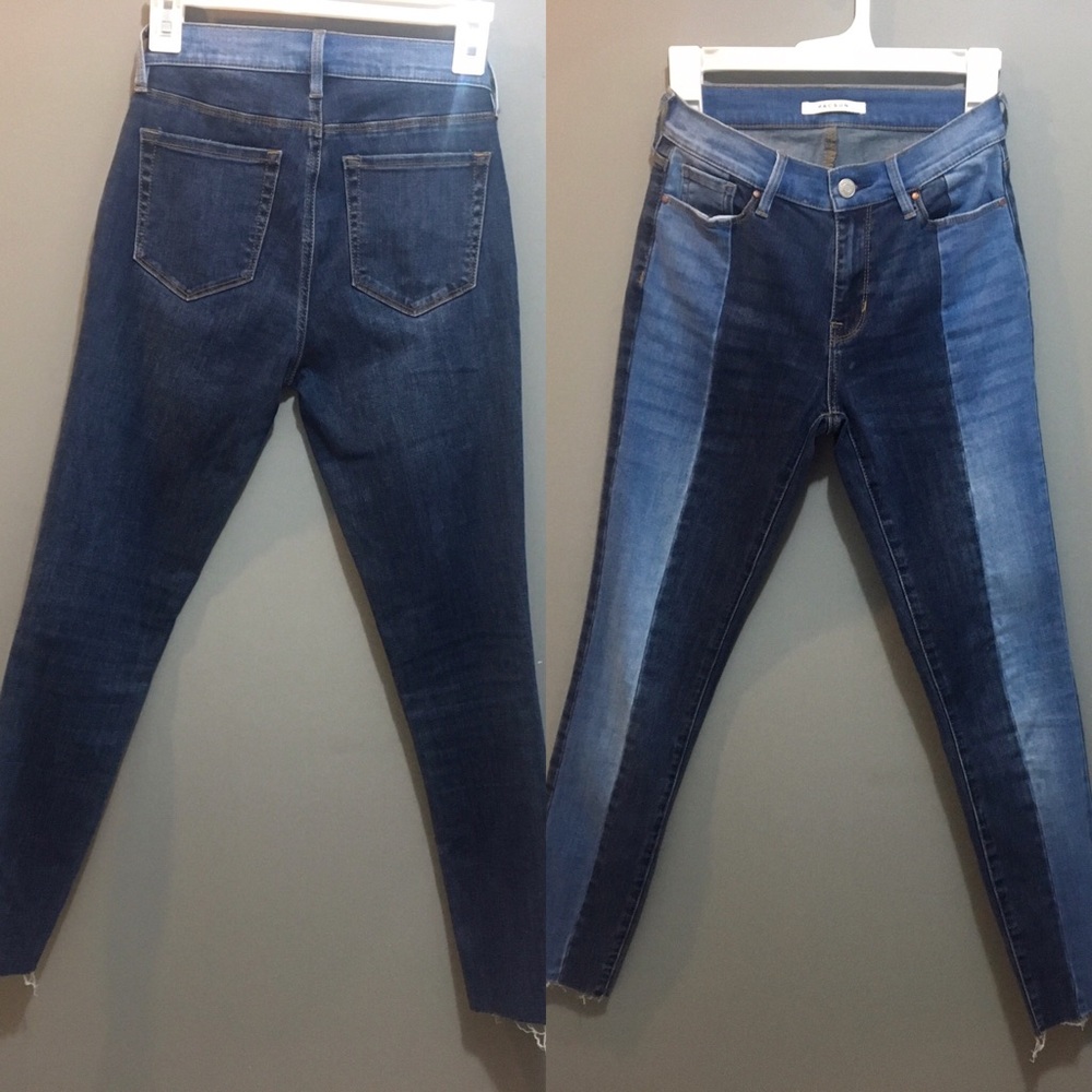 Pac Sun Denim Two Tone High Rise Jeggings Size 23